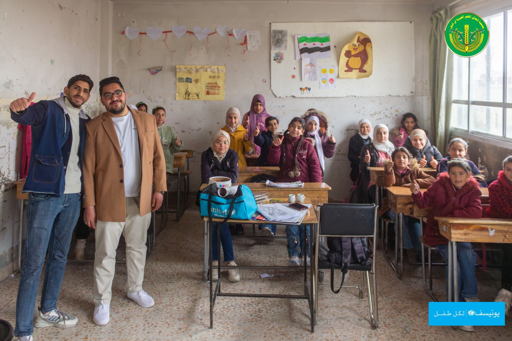 جلسات توعية للأطفال حول مخلفات الحرب.💚✨